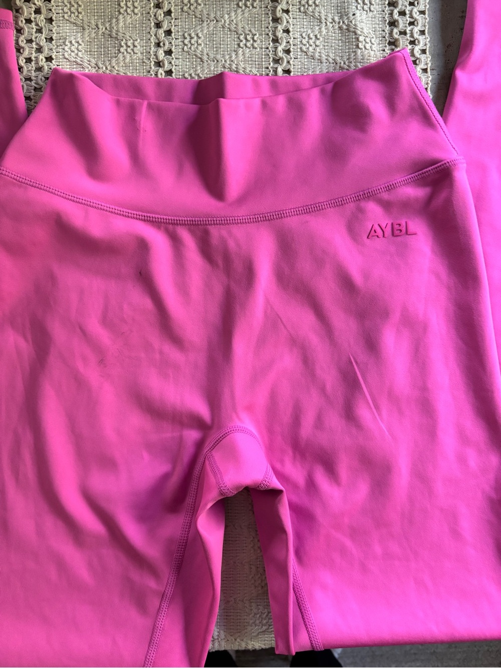 AYBL Pink Leggings and Sports Bra Set - Picture 11 of 14
